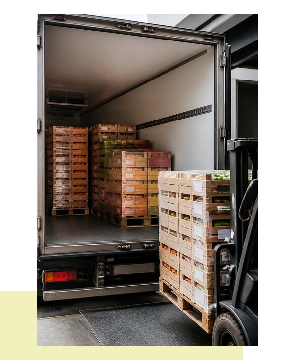 Перевозка сельхозпродукции на паллетах с доставкой в Балашиху
